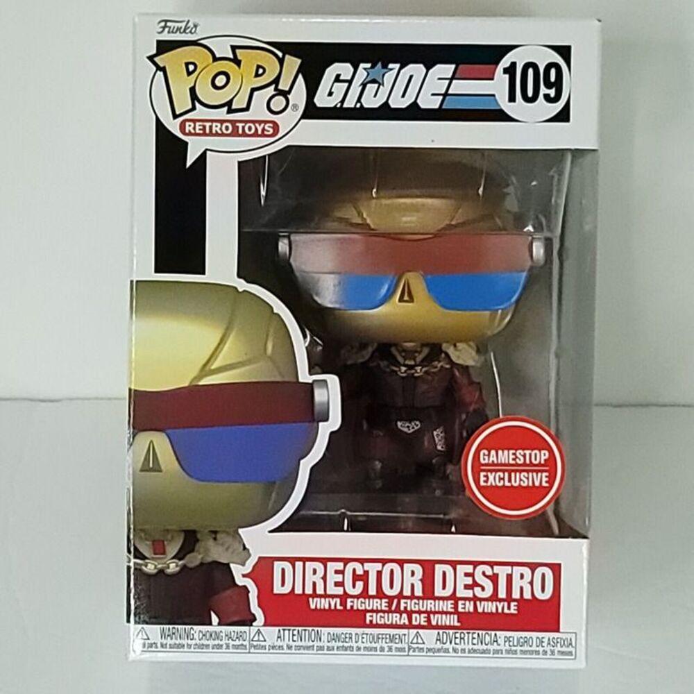 Funko Pop! Retro Toys G.I. Joe Director Destro #109 GameStop Exclusive NEW